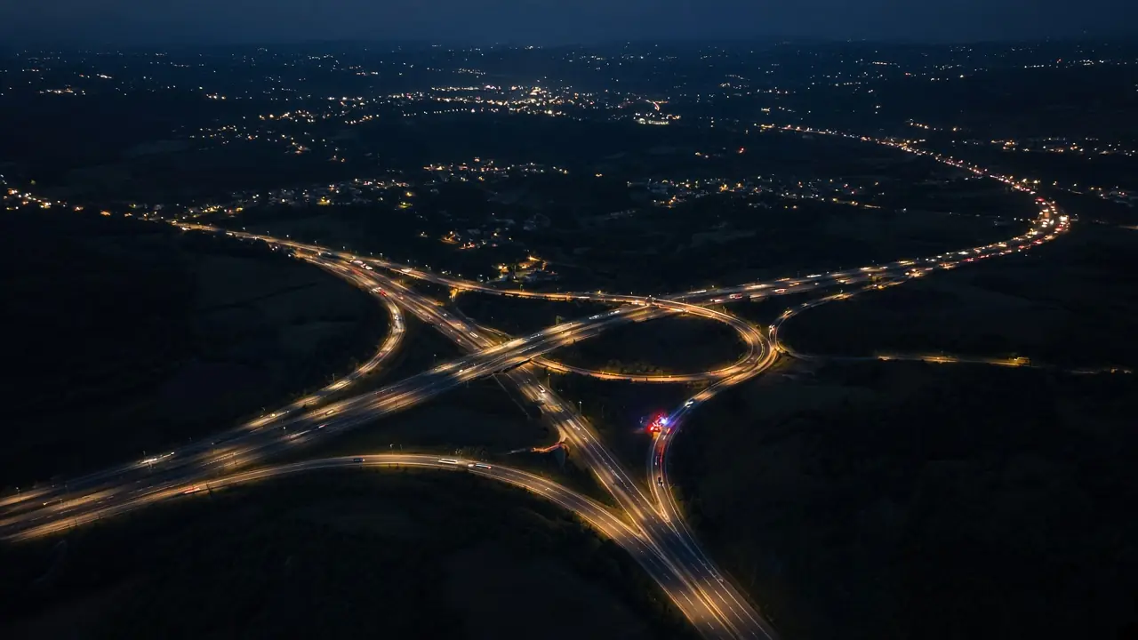 Zones d’intervention : couverture routière nationale de nuit